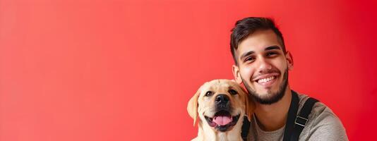 Young Service Dog Trainers Joyful Learning Journey with Her Canine Companion photo