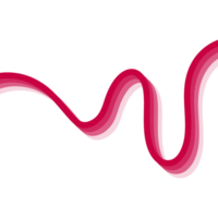 Simple multicolored layered lines.Oeganic boobles shape. png