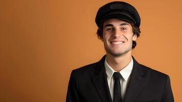 Cheerful Funeral Attendant Dedicated to Providing Professional Services During Memorial photo