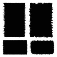 Set of Grunge Distressed Banner Frame vector
