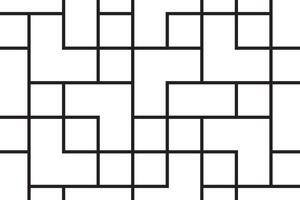 A black and white pattern with squares vector