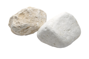Two natural, light-colored rocks placed side by side. Their jagged surfaces and subtle imperfections emphasize their earthy authenticity and solid structure png