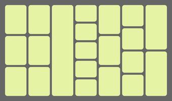 A green square tile pattern on a gray background vector