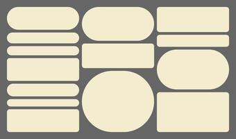 Dimensions 16x9 trendy bento grid layout style brick UX templates. Web comic grids, rounded corners. Different panel layouts with y2k and brutal shapes tiles of different sizes illustration vector