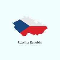 COUNTRY MAP OF THE CZECH REPUBLIC vector