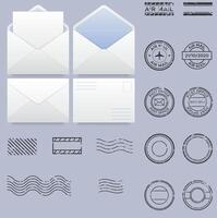 A new Envelopes. Blank corporate closed and open envelope for a4 letter sheet. Paper postal packages, mail isolated realistic business correspondence mockups vector