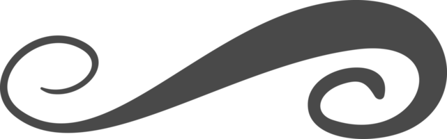 Swoosh line. Hand-drawn swirl underline and squiggle. Doodle brush stroke, calligraphic flourish and curve elegant highlight for graphic design png