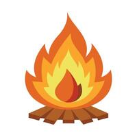bonfire icon illustration minimal vector