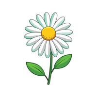 A daisy with a smiley face on it vector