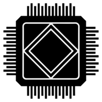 A geometric design features a symmetrical pattern reminiscent of a microchip, with lines extending outward like pins cutouts png