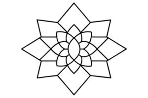 Abstract Mandala Design in Adobe Illustrator vector