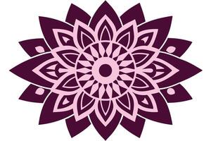 Pink and burgundy mandala design, perfect for digital prints. vector