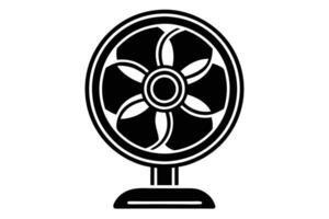 A Vintage-Style Fan Icon in Graphics vector