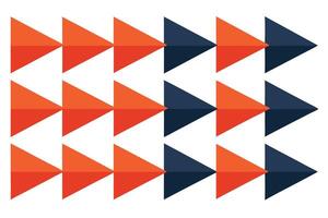 Seamless pattern of teal and navy blue arrows, perfect for digital design. vector