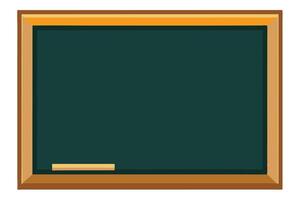 Empty chalkboard illustration, perfect for educational resources. vector