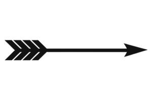 Simple Black Arrow Graphic for Design Projects vector