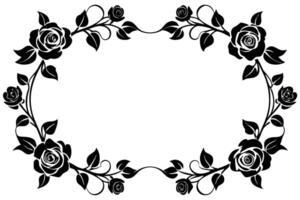A Ornate Floral Frame Design for Graphic Design vector