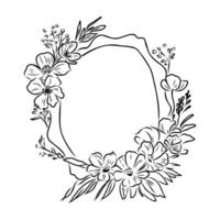 frame with colors sketch vector