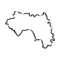 map of the State of Guinea vector