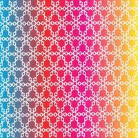 Illustration of white floral pattern on multicolored background vector