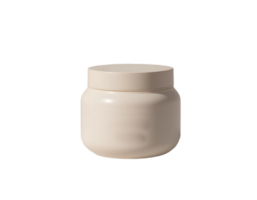 A jar of cream on a transparent background png