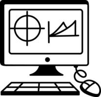 A hand drawn icon of math software vector