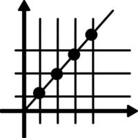 Data graph icon in hand drawn style vector
