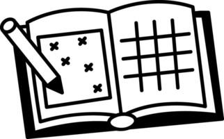 Homework icon in doodle style vector