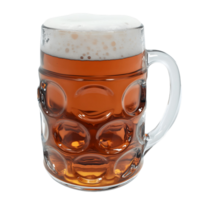 Large, Empty Clear Glass Beer Mug for Serving Drinks png
