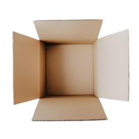 Open Cardboard Box Waiting for Items to Be Stored png