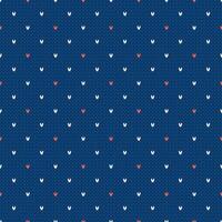 Winter knitted seamless pattern with dots. Norwegian style sweater. Wool texture. Traditional holiday background. vector