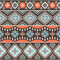 Tribal striped seamless pattern, aztec geometric background. Can be used in textile design, web design for making of clothes, accessories, decorative paper, wrapping, backpacks vector