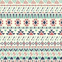 Ethnic seamless pattern. Aztec geometric background. Hand drawn navajo fabric, abstract wallpaper vector