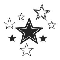 Set of Stars for Decoration and Design vector