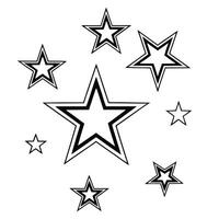 Collection of Star Icons Set vector
