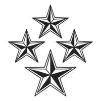 Abstract Star Shapes Collection vector