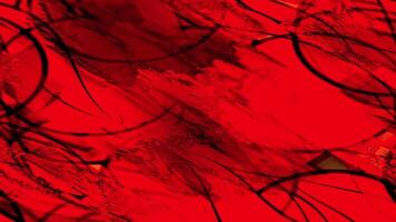 Abstract red background with black and white swirls video