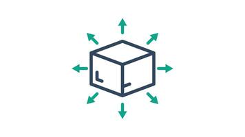 Distribution animated icon. animated icon related to delivery. suitable for user interface, provide visual feedback and more. alpha channel video