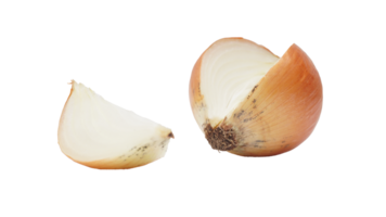 Sliced Whole Onion on Transparent Background png