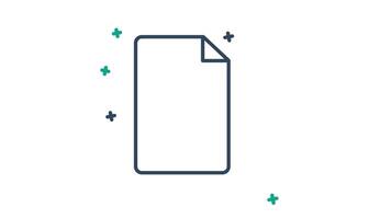 Accounting animated icon. animated icon related to business. suitable for user interface, provide visual feedback and more. alpha channel video