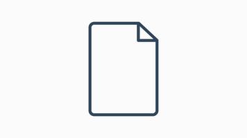 Invoice animated icon. animated icon related to bill and payment. suitable for user interface, provide visual feedback and more. alpha channel video