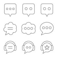 Communication and Discussion Symbol Set vector