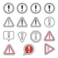 Editable Outline Icons of Alerts and Warnings vector
