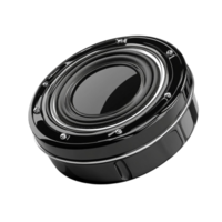 Black Circular Object with a Glossy Finish png