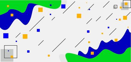 a colorful abstract background with a blue and yellow square vector
