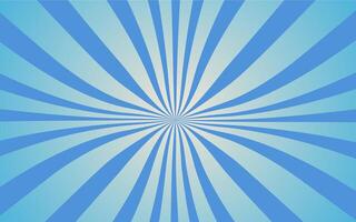 A blue and white ray burst background vector