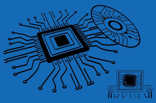 Futuristic Circuit Background Hi Tech Digital Innovation