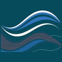 artistic Abstract Wave Background . vector