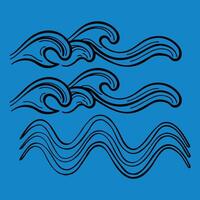 Modern Wave Background . vector