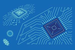 Futuristic Background Hi Tech Digital Innovation vector